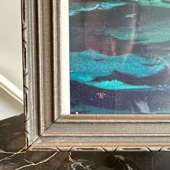 Vintage Hardie Gramatky 'Racing Home' Schooner Ship Print Mid-Century Wall Art - Picture 5 of 9